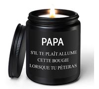 Coldbling Idees Cadeau Papa Noel - Bougie Parfumées Cadeau Fete des Peres Anniversaire, Cadeaux Drole Papa Pere Homme Fête des Pères Noël Original Personnalisé Bougie au Bois de Santal