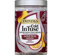 Cold'in'fuse - Infusion dans l'eau froide - Saveur pêche passion - 10 sachets - 25g