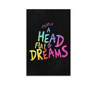 Coldplay Poster - Head Full Of DreamsFashion Poster décoratif sur toile pour salon, chambre à coucher, 20 x 30 cm