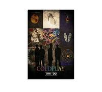 Coldplay Poster mural vintage avec collage de musique pour chambre à coucher - 30 x 45 cm