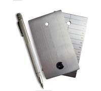 ColdTi Plaques en Titane pour Phrase de Récupération Crypto - 2 Plaques avec Poinçon Tungstène et Scellés - Stockage Cold Wallet Sécurisé pour Bitcoin & Ethereum