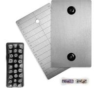 ColdTi Plaques en Titane pour Phrase de Récupération Crypto (2 Plaques, Set de Lettres & Scellés) - Stockage Sécurisé Cold Wallet - Acier Inox Ultra Résistant