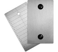 ColdTi Plaques en Titane pour Phrase de Récupération Ethereum et Crypto - 2 Plaques + Scellés - Stockage Métallique Cold Wallet Ultra-Sécurisé - Design Discret