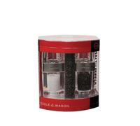 Cole and Mason Seville Ensemble salière et poivrière Chrome brossé et acrylique transparent