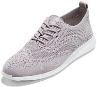 Cole Haan 2.Zerogrand Stitchlite Oxford pour femme, Gris pomme/Argent Métallisé/Blanc Optique, 40.5 EU
