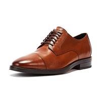 Cole Haan 6 Eye Toe Cap Oxford Leather Mens Tan Shoes-UK 8 / EU 42