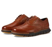 Cole Haan Chaussures Oxford Zerogrand Remastered Wing Tip pour homme, Brun roux britannique/Java, 13 Wide