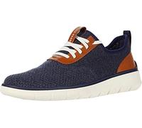 Cole Haan Homme Génération Zerogrand Stitchlite Chaussures de Sport, Marine Blue Gray Pinstripe Ch British Tan Ivory, 40 EU