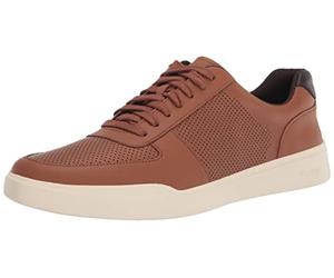 Cole Haan Homme Grand Crosscourt Baskets perforées Modernes, British Tan Cuir Ivoire, 43 EU