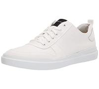 Cole Haan Homme Grandpro Chaussures de Rallye Basket, Toile Blanche Optique, 40.5 EU Large