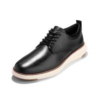 Cole Haan Men's Grand Remix Oxford, Black Smooth/Ivory, 44.5-M EU