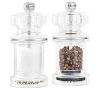 Cole & Mason 675 Moulins à Sel et à Poivre, Precision+/Broyeur en Céramique Réglable, Acrylique, 14.4cm, H233077