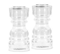 Cole & Mason Coffret Cadeau Salière et Poivrière London, Moulins en Acrylique 130 mm / 5 pouces, Accessoires de Cuisine avec Construction Durable en Acrylique