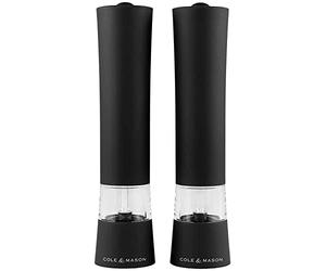 Cole & Mason Coffret MOULINS SEL ET Poivre ÉLECTRIQUES Victoria 210 MM, Autre, Noir, Lot de 2