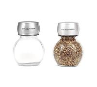 Cole & Mason Darlington H332308 Ensemble salière et poivrière avec couvercle en acier inoxydable, facile à remplir, verre/acier inoxydable, 83 mm, ensemble classique