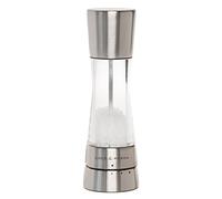 Cole & Mason Moulin à sel Derwent H59402G – Céramique réglable, Inox/Acrylique 190mm, Garantie à vie