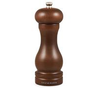 Cole & Mason Forest Capstan Moulin a Poivre, Broyeur de Poivre, Bois Foncé, Mouture Réglable, Bois de Hêtre Teinté, 165mm, Comprend 1 x Moulin, HB0644P