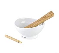 Cole & Mason H111929 Suribachi Mortier et Pilon, 140mm, Mortier et Pilon pour Épices Cuisine, PorcelaineGarantie de 2 Ans