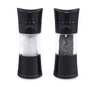 Cole & Mason H306498 Harrogate Noir Moulins Sel et Poivre | Classic Inverta | Plastique ABS | 154mm | Coffret Cadeau | Comprend 1 x Moulin | Garantie à Vie Du Mécanisme