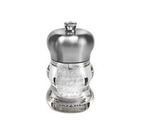 Cole & Mason H307092P Ascot Moulin a Sel | Precision+/Mouture Réglable | Acier Inoxydable/Acrylique | 100mm | Comprend 1 x Moulin | Garantie à Vie Du Mécanisme