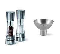 Cole & Mason H59408G Derwent Ensemble moulin à sel et poivre/Cole & Mason H611928CS Dover Entonnoir en acier inoxydable | Bundle