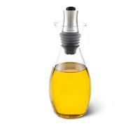Cole & Mason Haverhill Bouteille Huile et Vinaigre, Distributeur D'Huile et Vinaigrier, 450ml, Verseur Pour D'Huile et Vinaigre, Verre/Acier Inoxydable, 1 x Bouteille, Fourni Vide