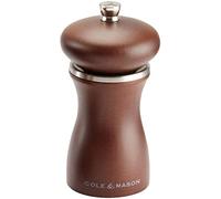 Cole & Mason HS0445P Sherwood Forest Moulin a Sel | Bois Foncé | Precision+/Mouture Réglable | Bois de Hêtre Teinté | 120mm | Comprend 1 x Moulin | Garantie à Vie Du Mécanisme