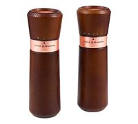 Cole & Mason Moulin à poivre Moulin à sel Lyndhurst Chestnut Rose Gold Set cadeau avec moulin précis Marron One Size