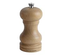 Cole & Mason Moulin à Sel Capstan en Hêtre - Broyeur Ajustable en Céramique, Bois Clair Naturel, 120mm - Inclus 1 Moulin, HA0425P