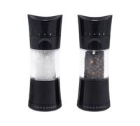 Cole & Mason Moulins Lot de 2 avec moulin à sel en céramique et moulin à poivre en acier au carbone Noir One Size