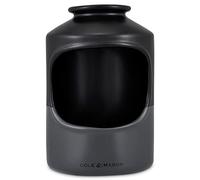 Cole & Mason H822136 Strethall Main à sel, Céramique Salière, Noir/Gris, 163mm x 110mm, Organisation de la cuisine, pot de stockage d'assaisonnement, Garantie de 2 Ans