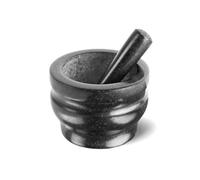 Cole & Mason Worcester Mortier et Pilon 14 cm, Granit Naturel, Mortier et Pilon de Cuisine Durables pour Épices et Herbes, Facile à Nettoyer, Mortiers et Pilons, Noir, Garantie de 2 Ans