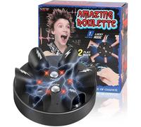 COLEESON Jeu de Roulette de Choc, Lie Detector Test Shock Finger Game, Jeux de Société pour Adultes, Jeu de Décompression pour Table de Fête, Test de Vérité, Détecteur de Mensonges, Polygraphe (A)