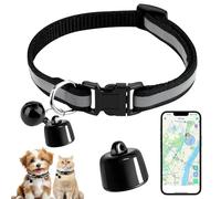 COLEESON Traceur GPS Chat et Chien, Collier GPS Chat Compatible iOS et Android, Traceur GPS sans Abonnement ni Carte SIM, Tracker Étanche pour Animaux, Clés, Bagages et Véhicules