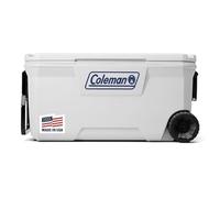 Coleman Glacière marine avec couvercle et corps entièrement isolés contre les UV, garde la glace pendant plus de 3 jours, idéale pour le bateau et la pêche, options de 52 qt/100 qt à roues/120 qt