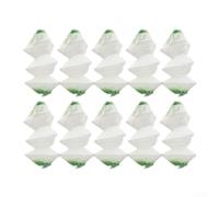 Coleman Lot de 10 housses de lanterne à gaz pliables à 3 couches en maille résistante à la chaleur pour camping, randonnée, travail de nuit, vert, 8 x 8 cm (corde)