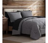 Coleman Parure de lit réversible pour lit Simple dans Un Sac - Options de Couleur Double Face, Couette Toutes Saisons + taies d'oreiller + draps - Parfaite pour la Maison, la Cabine ou Le Camping