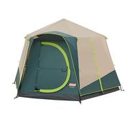 Coleman Polygon 6 Grande Tente pour 6 Personnes avec Vue à 360 ° - Tente familiale pour 6 Personnes - Construction Robuste en Acier - Facile à Monter - 100% étanche - Marron