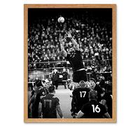 Coleman Rugby Line Out New Zealand Photo Art Print Framed Poster Wall Decor 12x16 inch Nouvelle-Zélande Photographier Affiche mur Déco