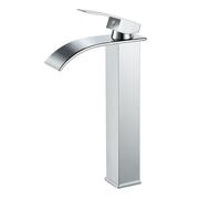 Coleniny Mitigeur Lavabo Haut Cascade Inox 304, Robinet Lavabo Bec 232mm