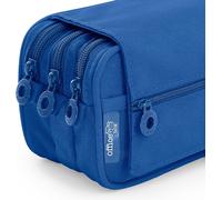 Colepack - Trousse D'écolier À 3 Compartiments - Triple Trousse Avec Matériel De Marque - Eco Blue O - Cartable
