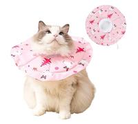 Colerette Chat Anti Lechage, Collerette Souple Chat, Réglable Colerette Chats, étanche Collerette Chats Anti Lechage pour Petits Chiens，Après Une Chirurgie et des Blessures, Rose