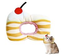 Colerette Chat Anti Lechage, Collerette Souple Chat Réglable, Collerettes pour Chats Respirant et Imperméable, Collerette Chien Coton, Collier de Protection pour Chats Empêcher Mordre ou Gratter