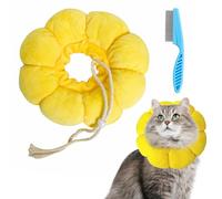 Colerette Chat Anti Lechage Collerettes pour Chats Collerette Chat Anti Grattage Réglable Convient pour Une Protection Anti-Morsure Anti-Léchage Après Chirurgie+1 Peigne en Acier