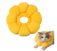 Colerette Chat Anti Lechage, Collier De Protection Chat Tournesol, Collerettes pour Chats, Tour De Cou Doux, Collier Anti Grattage Jolie Fleur