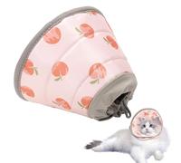 Colerette Chat Anti Léchage,Réglable Collerette Chat Anti Grattage,Doux Collerettes pour Chats Après Chirurgie,Élisabeth Collier Cône de Récupération pour Chiots Petits Chiens (Rose, M)