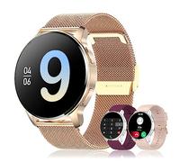 Colesma Montre Connectée Femme avec Appel Bluetooth Assistant Vocal,1.32" Ronde HD Montre Connecté avec 19 Modes Sportifs/SpO2/Sommeil,Smart Watch pour iOS Android