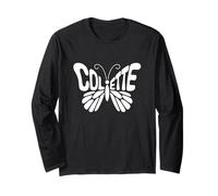 Colette Butterfly - Word Art personnalisé avec nom mignon Manche Longue