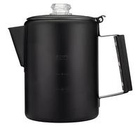 COLETTI Black Bozeman Percolateur Cafetière - Cafetière de camping, percolateur à café - Percolateur le plus élégant d'Amérique - Acier inoxydable pur, sans aluminium ou plastique (9 tasses)
