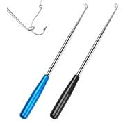 Colexy 2 Pièces Dégorgeoir de Peche, Remover Poisson Crochet en Acier Inoxydable, Pêche Détacheur avec Tube de Stockage, Dégorgeoir MagnétiqueTruite, Materiel de Pêche Outils -17cm